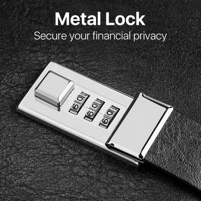 WEMATE Accounting Ledger Book with Lock, Accounting Log, Tracking Income & Expenses Deposits, Expense Tracker Notebook for Small Business Bookkeeping & Personal Use A5 Black 8.5x5.3" - Image 3