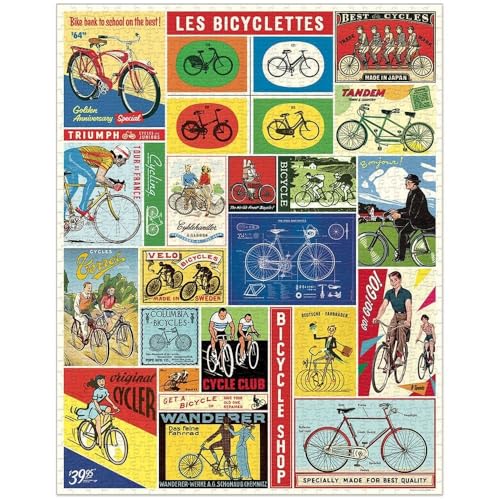 CAVANILLI & CO. Cavallini 1000 Piece Puzzle, Bicycles - Image 4