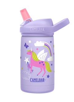 CAMELBAK CamelBak eddy+ Kids Water Bottle with Straw, Insulated Stainless Steel - Leak-Proof when Closed, 12oz, Magic Unicorns  - Image 1