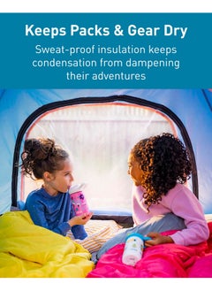 CAMELBAK CamelBak eddy+ Kids Water Bottle with Straw, Insulated Stainless Steel - Leak-Proof when Closed, 12oz, Magic Unicorns  - Image 3