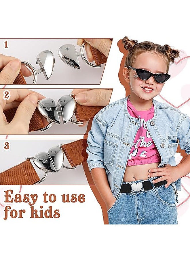 إم إكس إن 3 قطع من الأحزمة المرنة، حزام خصر لطيف ممتد للأطفال، أحزمة أطفال قابلة للضبط للسروال والملابس الجينز - Image 4