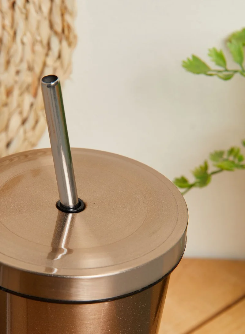 AURORA Stainless Steel Tumbler With Straw