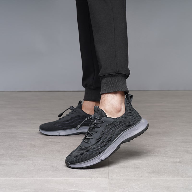 LAORENTOU Walking Shoes Men's Low Top Black/Gray - Image 5