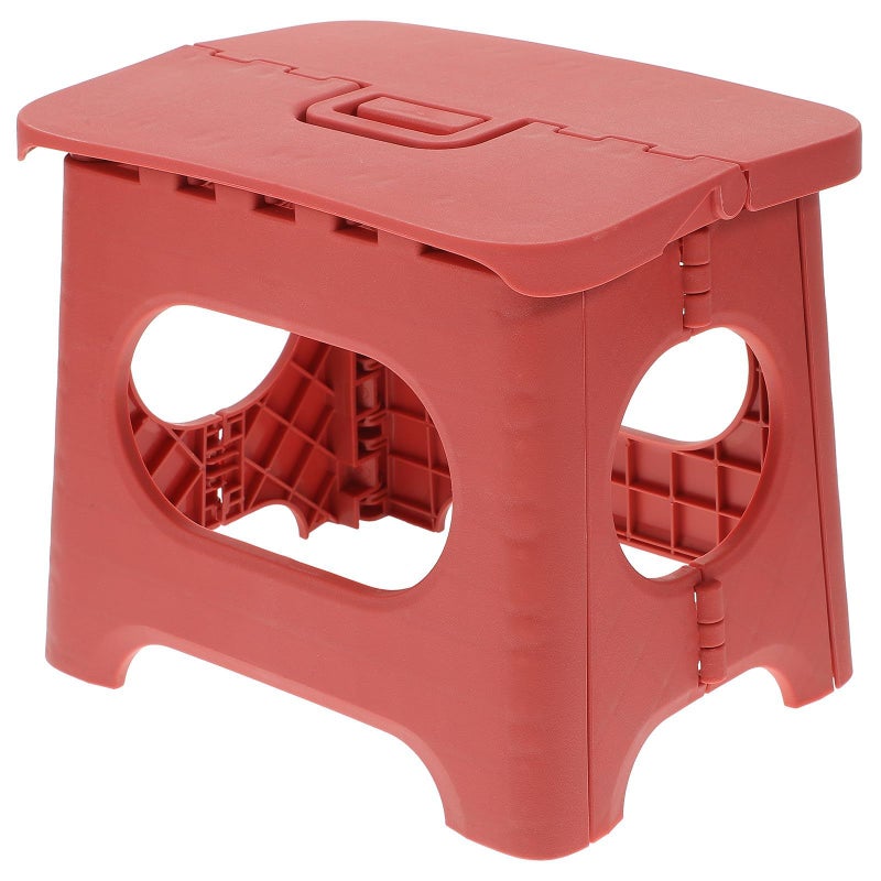 200lb Outdoor Plastic Folding Stool With Handle Portable Camping Seat For Hiking Fishing - Image 2