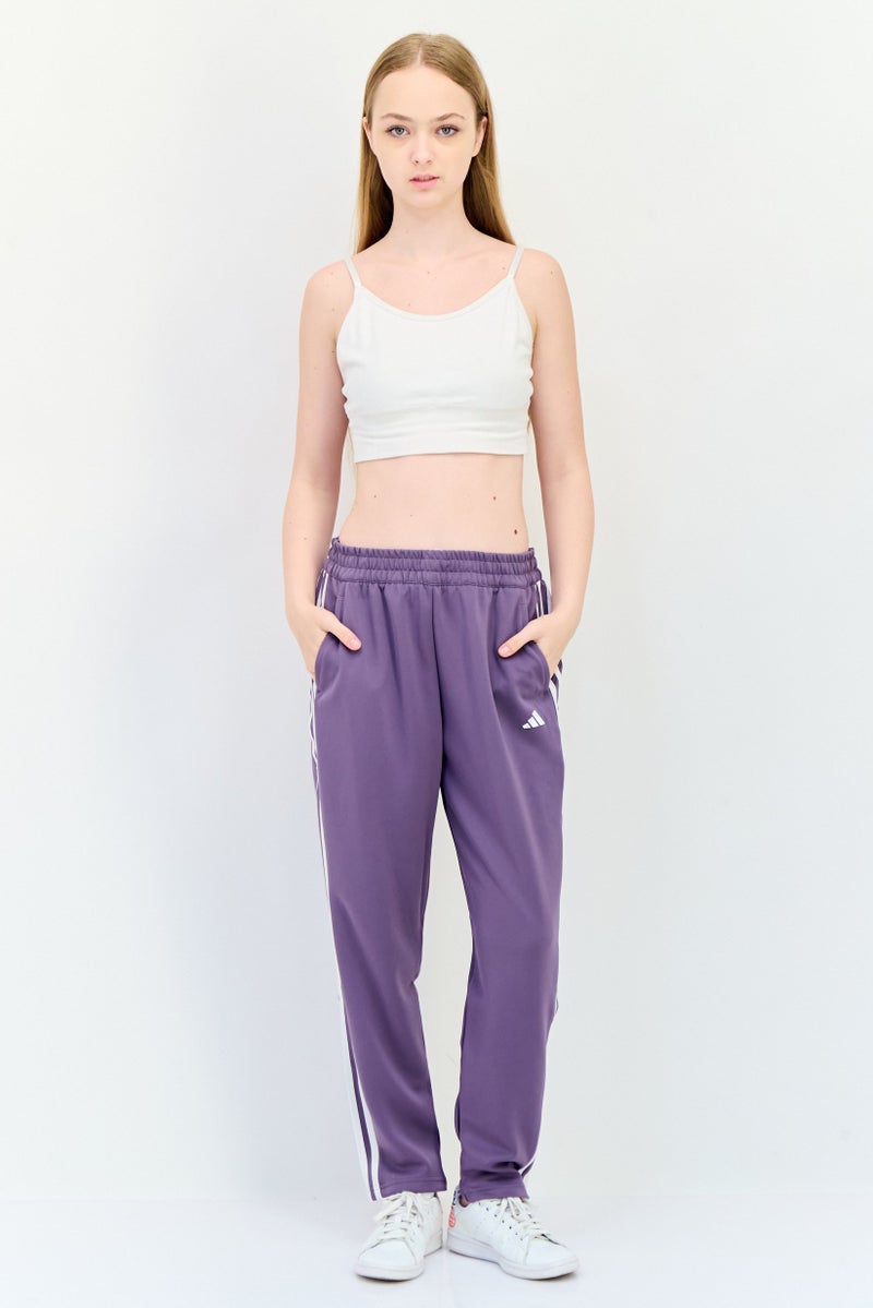 Adidas Women Loose Fit Training Track Pants, Shadow Violet - Image 4