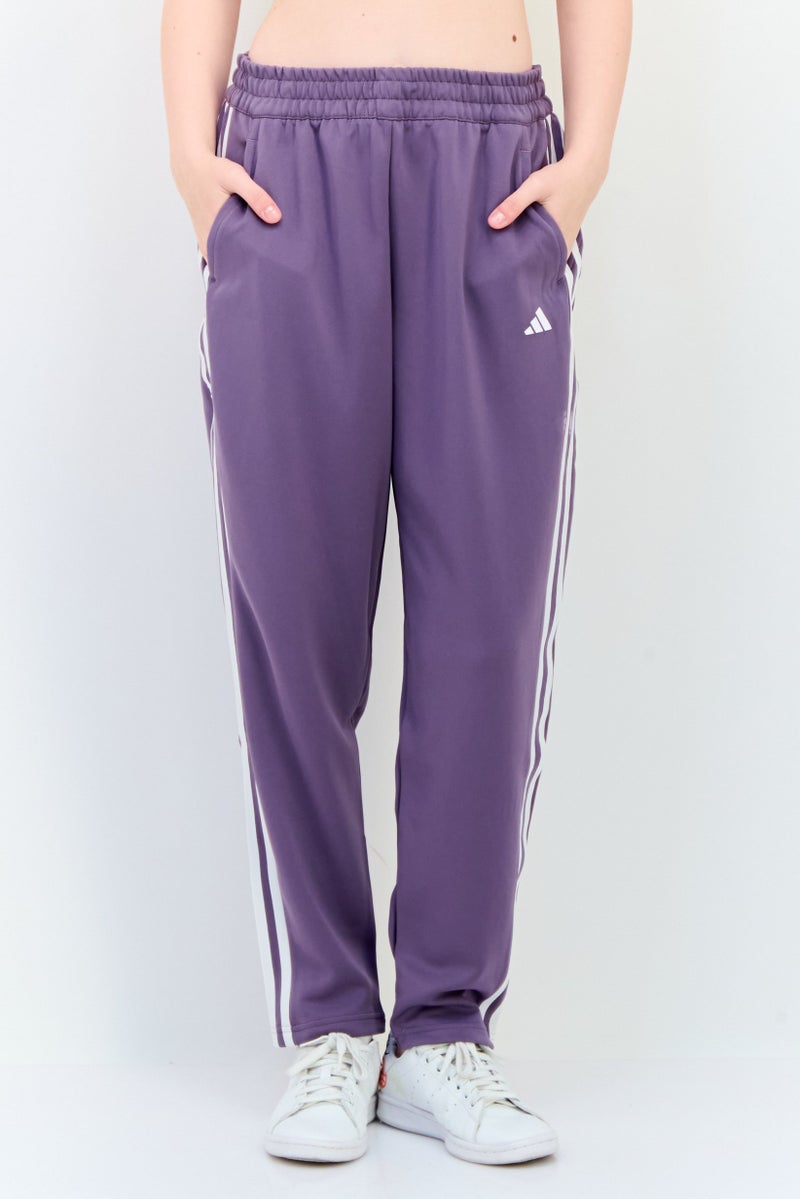 Adidas Women Loose Fit Training Track Pants, Shadow Violet - Image 1