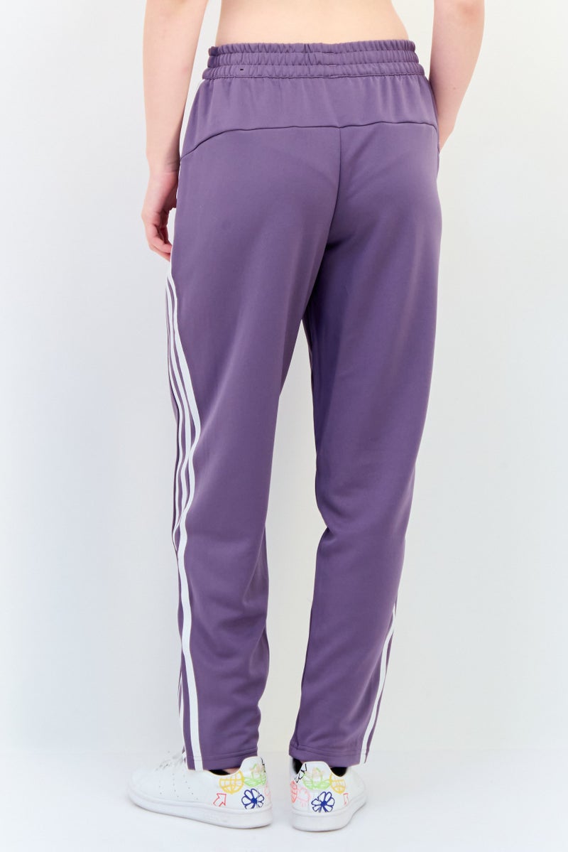 Adidas Women Loose Fit Training Track Pants, Shadow Violet - Image 3