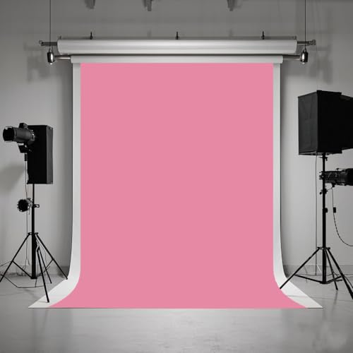 HMTFOTO 5X7ft Pink Backdrop for Photography Photo Booth Background for Photoshoot Background - Image 1