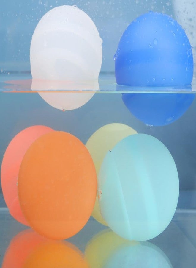 WELLO Reusable Pool Ball, Water Play Sports, Eco-Friendly Ball Set, Food Grade Silicon Materials, Suitable for All Ages Encourages Physical Activity | Pack of 6 Balls | Safe and Non-Toxic - Image 1
