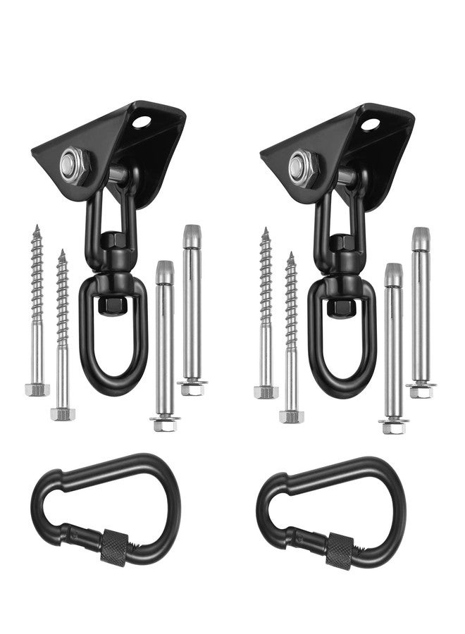 YOSE 2-Pack Hammock Hanging kit,360°Rotating 1200 lb Capacity Heavy Duty,Hanger & Swing Hook Snap for Concrete Wood,Hammock,Veranda Seat,Chair,Swing Sets,Yoga and Gym（Without Chain ） - Image 1