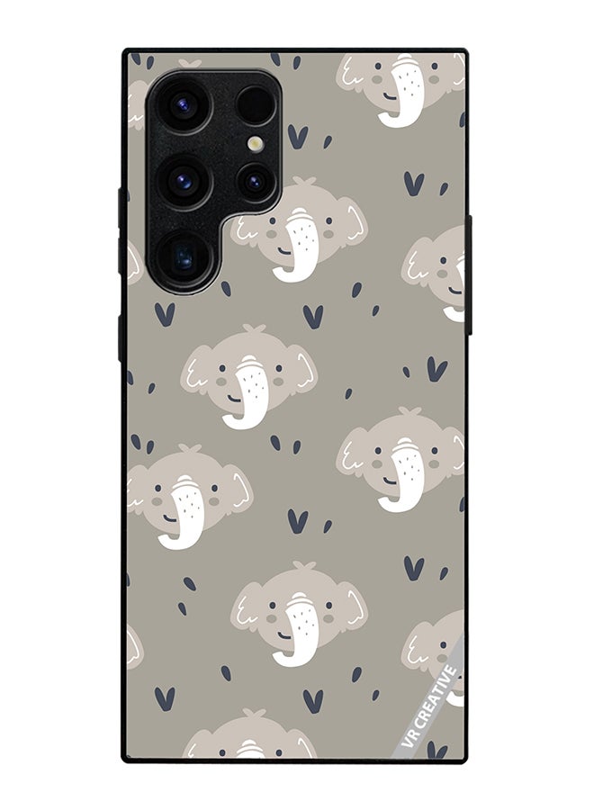 VR CREATIVE Protective Case Cover For Samsung Galaxy S25 Ultra Elephant Design Multicolour