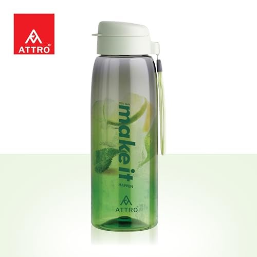 ATTRO Sip Star Plastic Water Bottle – 1000ml, Green, BPA Free, Leak-Proof, Durable Sports & Travel Bottle, Ideal for Gym, Office, School, Outdoor & Daily Use - Image 5