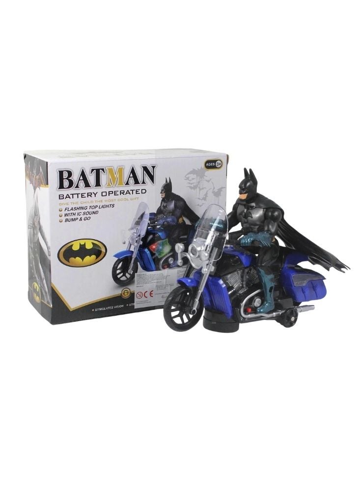 Batman Battery Operated Motorcycle Toy with Lights & Sounds - Image 2