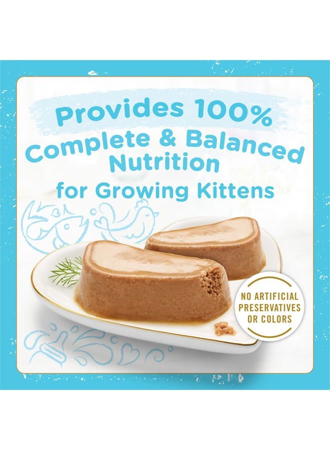 Fancy Feast Purina Fancy Feast Petites Kitten Tender Pate Gourmet Wet Kitten Food Variety Pack - 12 ct. Tub - Image 3