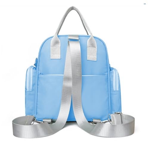 Winnies Diaper Tote Cum Backpack Maternity Bag for Moms | Stylish Lightweight Mother Bags with Zipper Closure & Adjustable Shoulder Strap | Baby Travel Organiser (Blue) - Image 2
