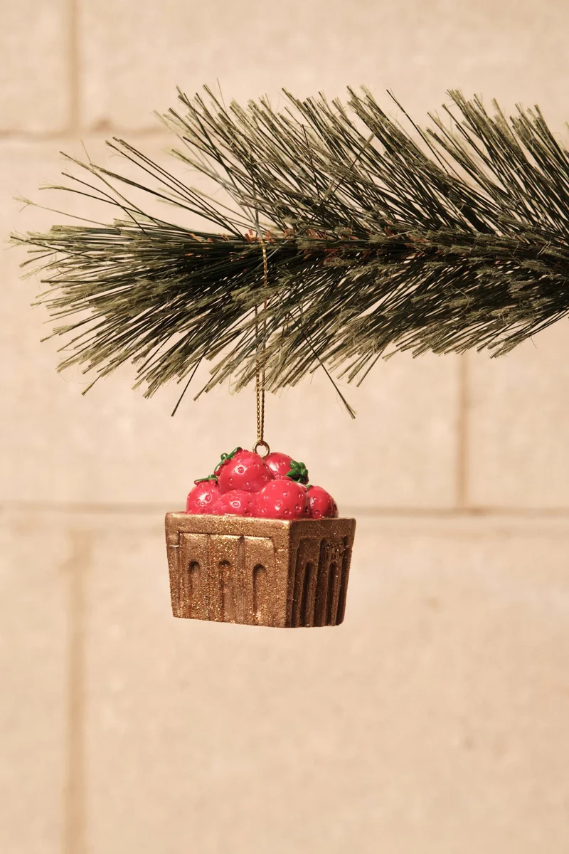 Typo Resin Christmas Ornament
