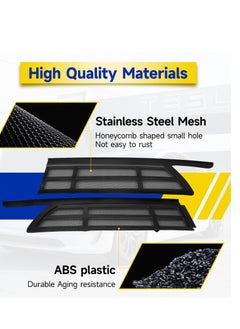 Excefore Air Vent Cover for Tesla Model Y, Air Intake Grille Mesh Inlet Guard Net, Interior Accessories Protection for Front Trunk, Compatible with 2020-2024 Models (1 Set)  - Image 4