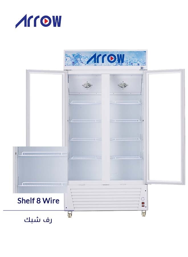 Arrow 618L Display Refrigerator, 21.8 Cubic Feet, Manual Defrost, Mechanical Control, 4 Wire Shelves, Inner Light, White Interior, Max Noise Level 42dB | Model Name: RO-650SCK - Image 4