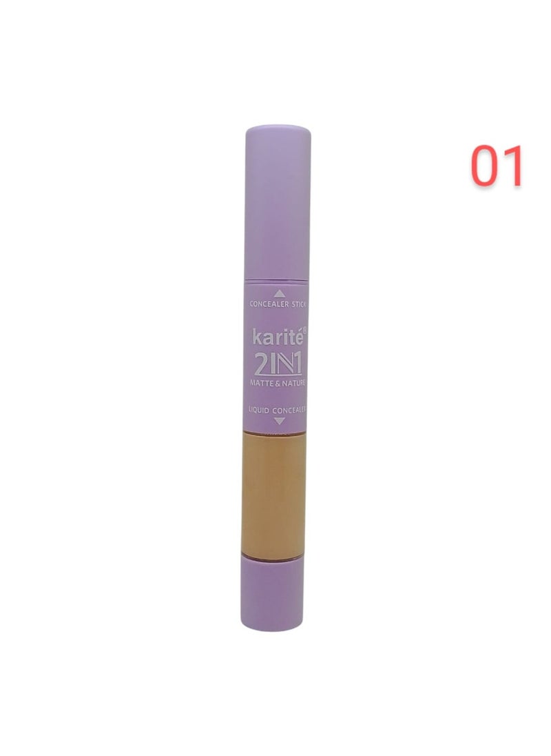 كاريت - 2 في 1 قلم إخفاء العيوب وسائل إخفاء العيوب 01 - Image 1
