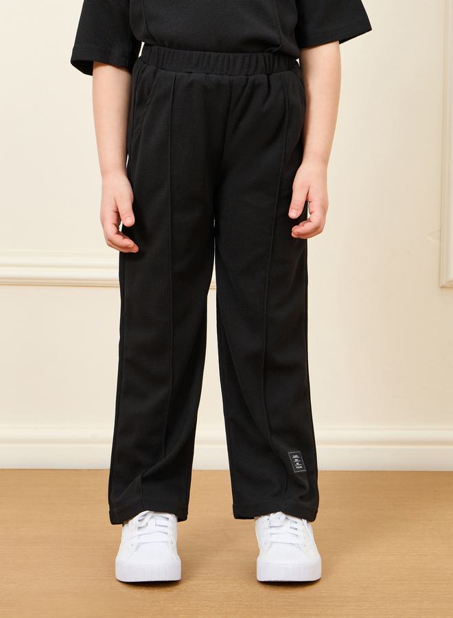 Styli Solid Loose Fit T-shirt & Wide Leg Pant Set - Image 4