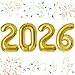 KALOR 42 Inch 2026 Gold Foil Mylar Number Balloons 2026 New Years Decorations for 2026 Happy New Year Eve and Graduations Party Supplies - Image 2