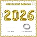 KALOR 42 Inch 2026 Gold Foil Mylar Number Balloons 2026 New Years Decorations for 2026 Happy New Year Eve and Graduations Party Supplies - Image 4
