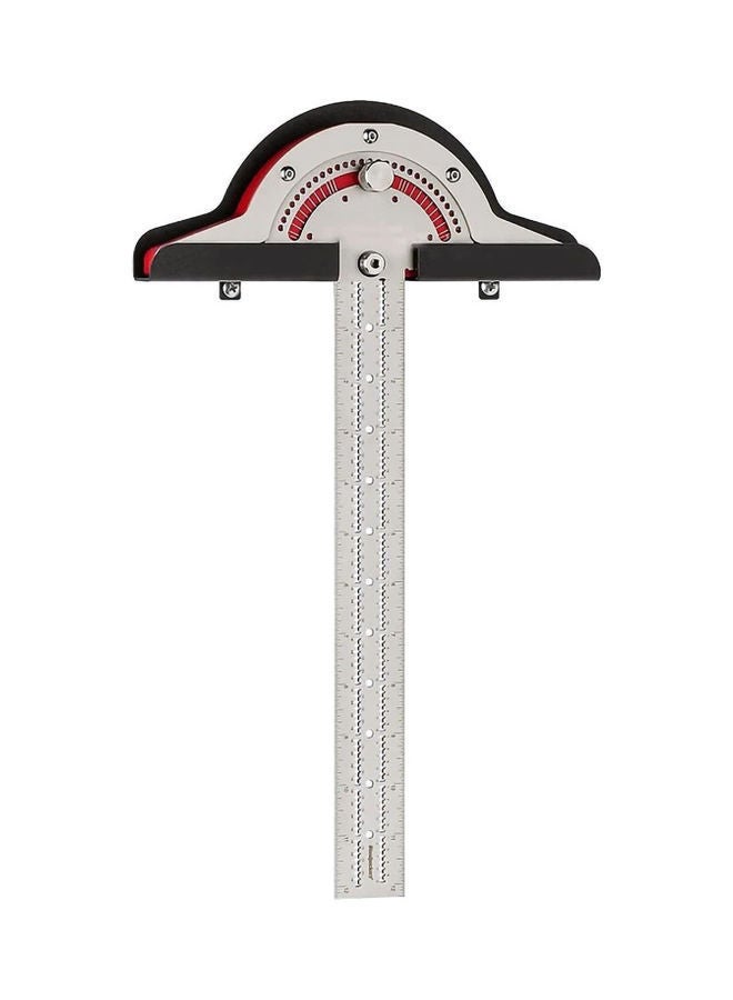 NIBEMINENT Multi-Functional Measuring Ruler Silver/Red  - Image 1