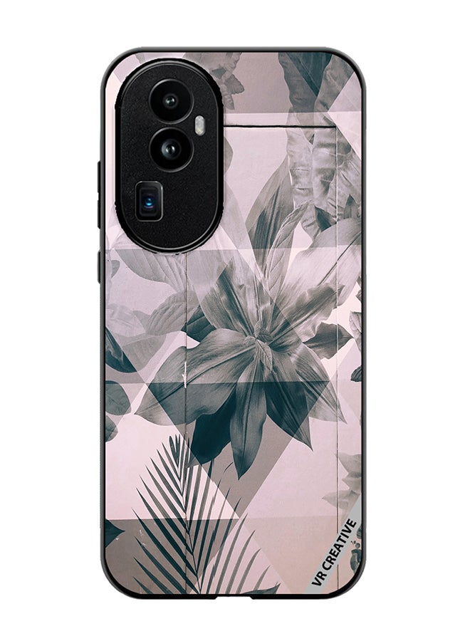 VR CREATIVE Protective Case Cover For Oppo Reno 10 Pro Plus Symmetric Flore Design Multicolour - Image 1