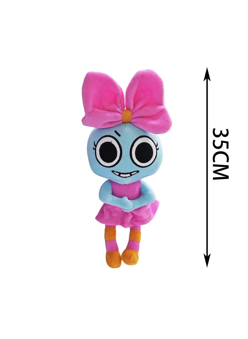 35cm Blue Pink Skirt Girl Doll Plush Toy Game Peripheral Doll Stuffed Doll Toy, Boy Girl Gift  - Image 2
