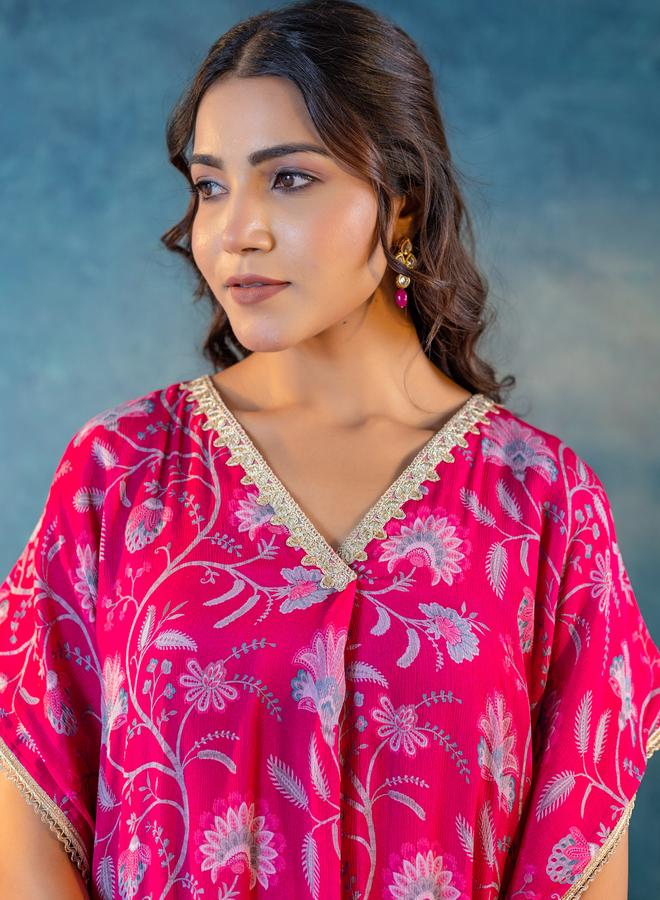 KASYA Women V Neck Kaftan and Pants Co-Ords - Image 5