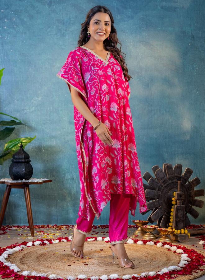 KASYA Women V Neck Kaftan and Pants Co-Ords - Image 4