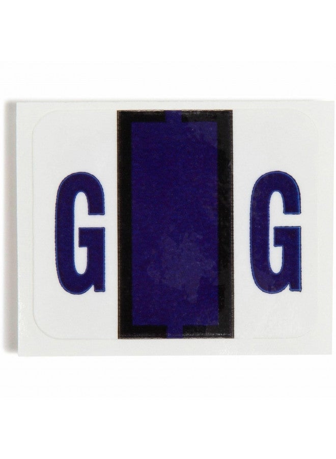 Smead BCCR Bar-Style Color-Coded Alphabetic Label, G, Label Roll, Violet, 500 Labels per Roll, (67077)