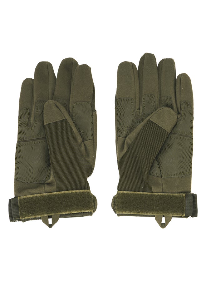 AL SANIDI Camping Hand Gloves, Outdoor Gloves with Anti-Slip Grip, Green, Size L24*W10.5 Cm  - Image 1