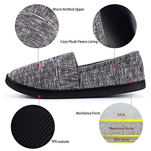 Urbancolor Women Washable Closed Back Indoor Slippers Anti-Slip House Slipper Breathable Home Shoes (Dark Grey, Numeric_9_Point_5) - Image 3