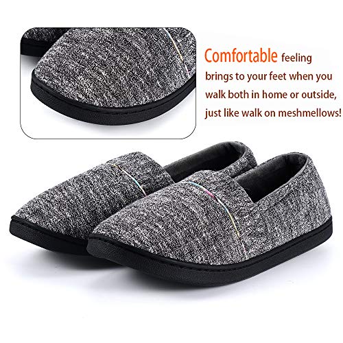 Urbancolor Women Washable Closed Back Indoor Slippers Anti-Slip House Slipper Breathable Home Shoes (Dark Grey, Numeric_9_Point_5) - Image 4