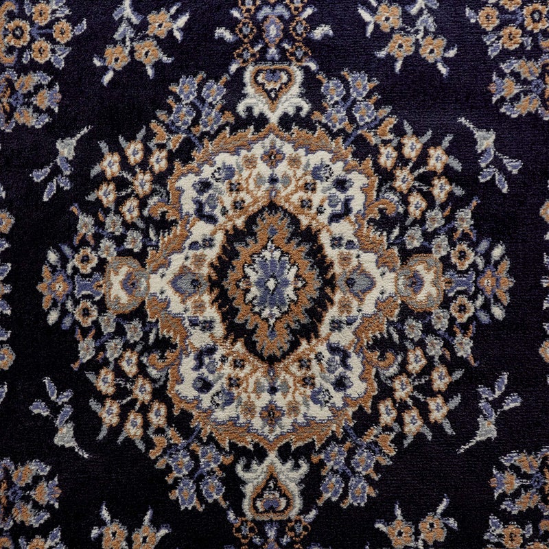 Home Dynamix Premium Sakarya Traditional Medallion Border Area Rug, Navy Blue/Brown, 7'8"x10'7" Rectangle - Image 5