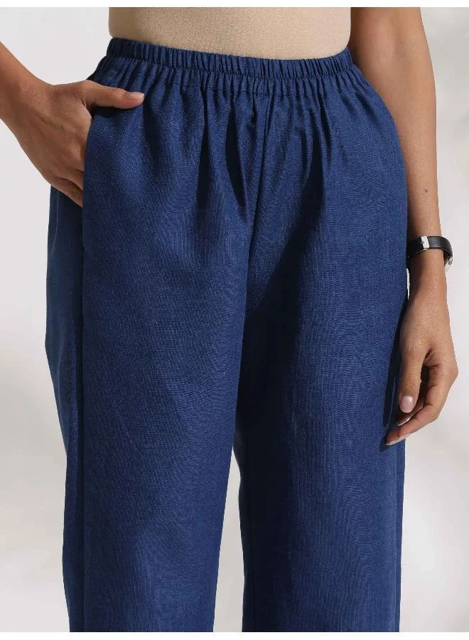 ترو برونز trueBrowns Blue Slub Co-ord Set