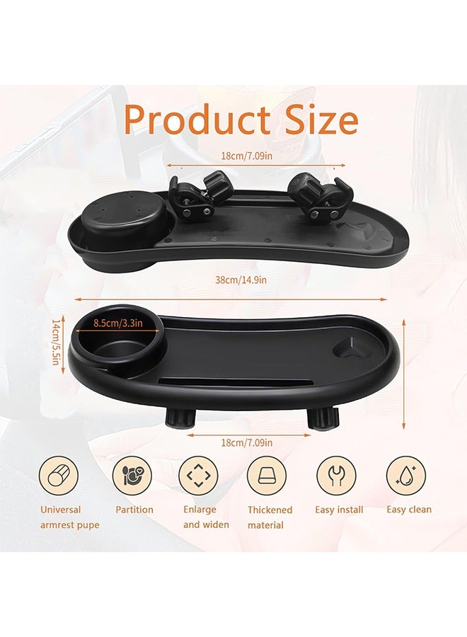 Universal baby stroller trays, baby stroller snack trays, universal baby stroller trays and beverage racks, baby stroller accessories, suitable for water bottles, food, mobile phones. - Image 3