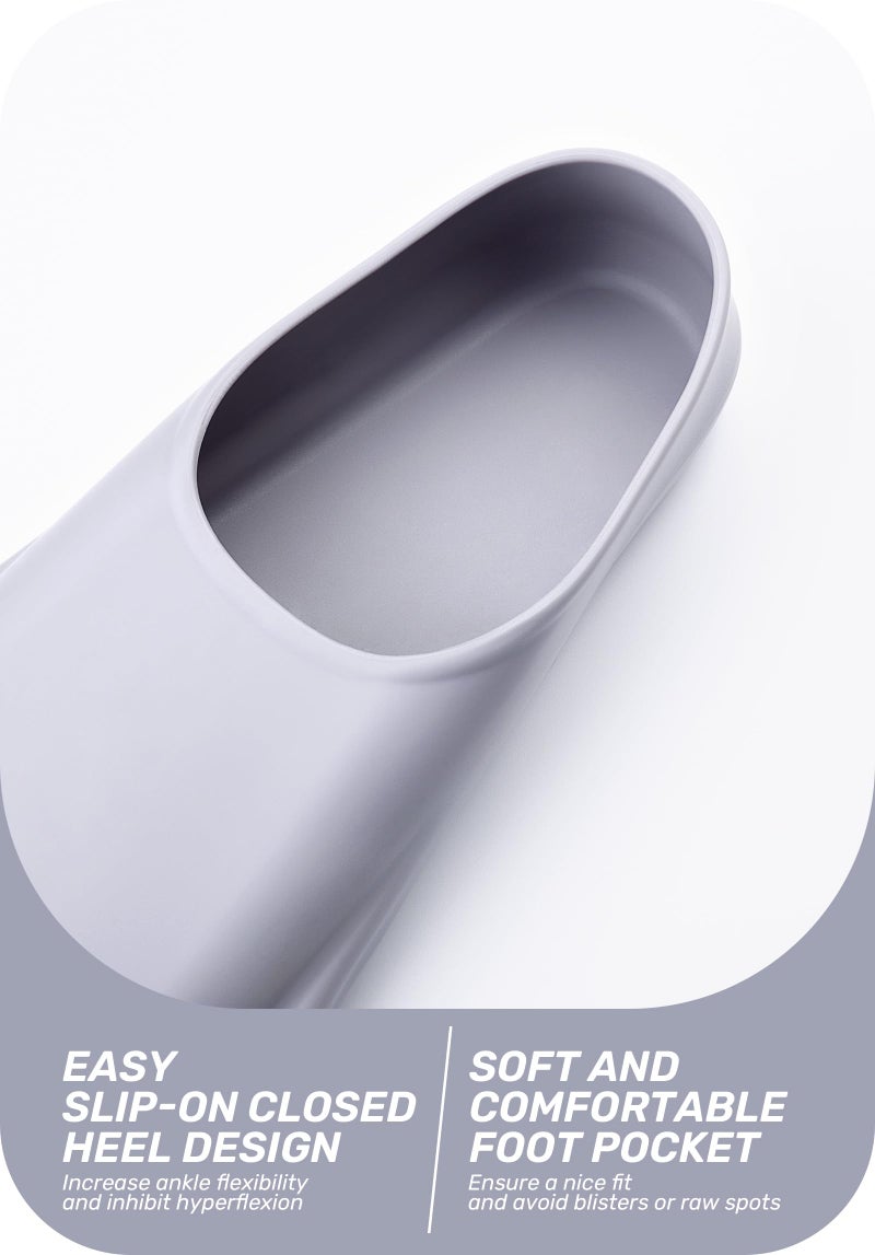 CAPAS Swim Training Fins Comfortable Silicone Lap Swimming Short Blade Floating Flippers with Mesh Bag for Adult Men Women Build Leg Strength - Image 3