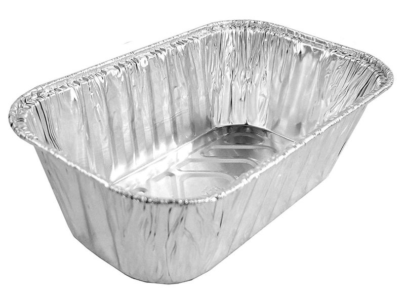 HandiFoil 1 lb Aluminum Foil MiniLoafBread Pan  Disposable Tins pack of 15