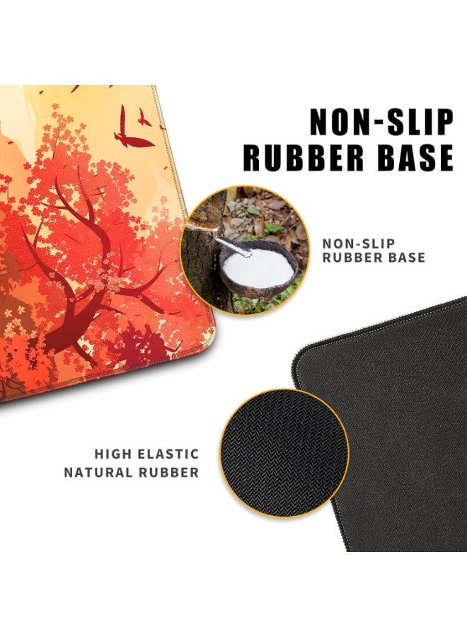 Japanese Cherry Blossom Desk Mat Anime Gaming Mouse Pad 70 x 30 cm Large Desk Pad for Desk Computer Pc Laptop Office Decor, Mouse Keyboard Pad Stitched Edges Non-Slip Rubber Mat Desk Pad - Image 4