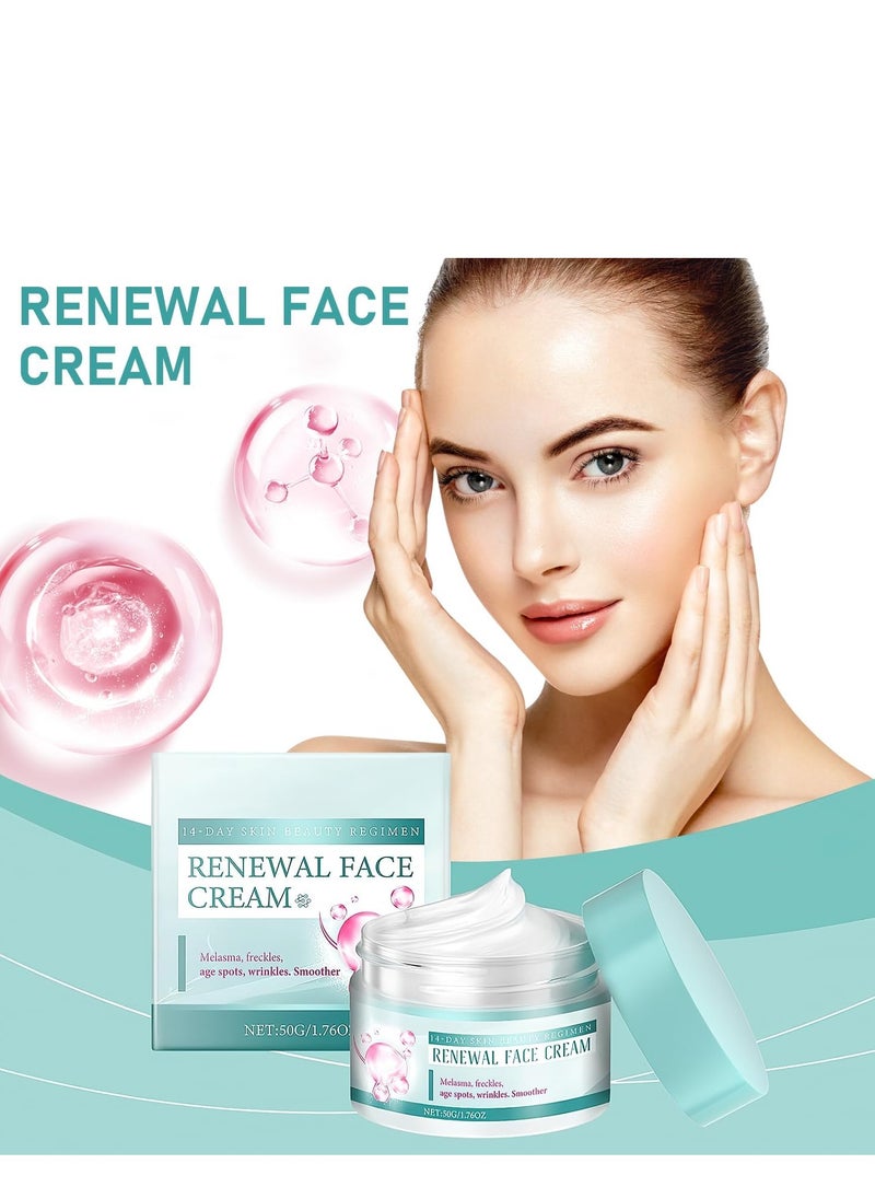 Hoygi - Renewal Face Cream, Renewal Face Cream Anti-Wrinkle Skin Repair Face Cream, Brightening Facial Cream, Dark Spots Cream,Face Wrinkle Cream for All Skin Types, Saam Face Cream Korean 50g - Image 1
