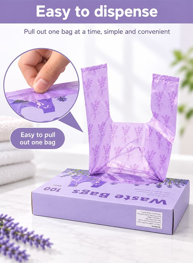 Super ZYouth 100 Bags Disposable Diaper Sacks, Odour Control Baby Nappy Disposal Bags with Easy-Tie Handles, Leak-Resistant Diaper Bags for Collecting Nappies and Rubbish, Home & Travel Use - Image 4