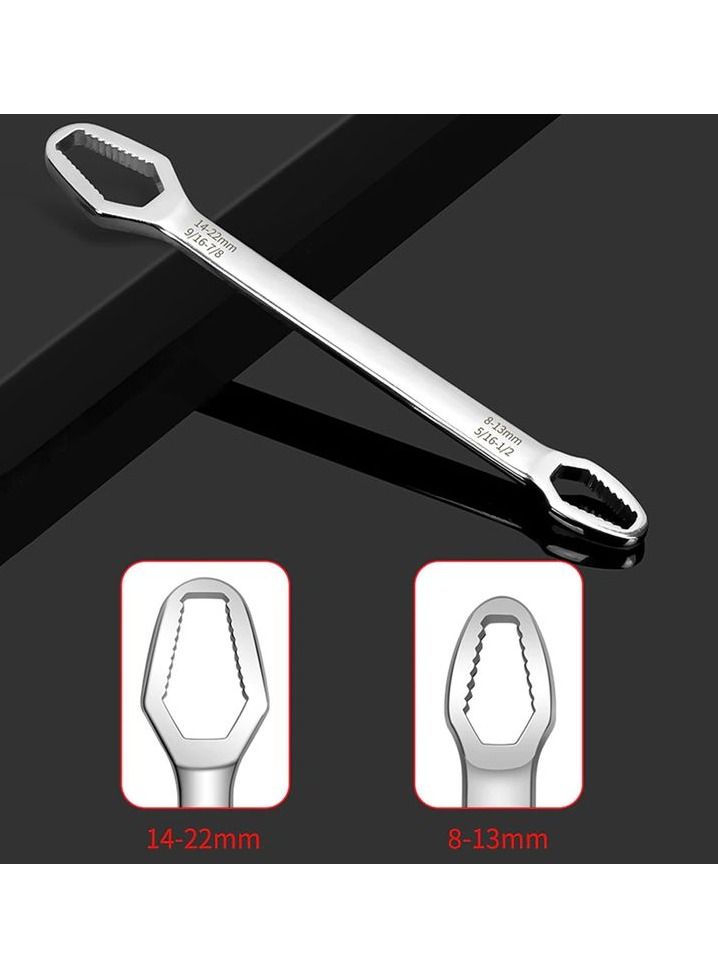 Universal Torx Spanner Key Set Screw Nuts Wrench Repair Double-Ended Wrench,8-22mm Multifunctional Universal Self-Tightening Wrench Adjustable Wrench - Image 4