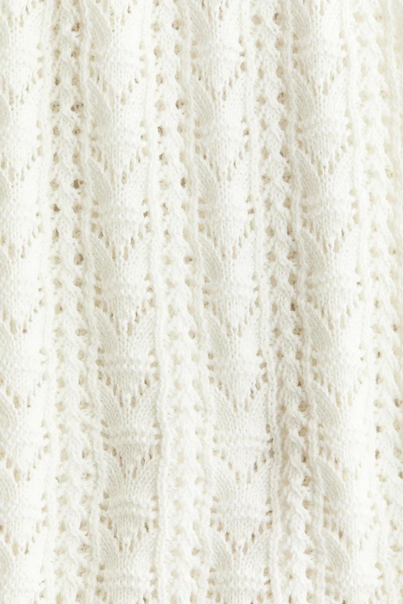 H&M Crochet-look cotton trousers