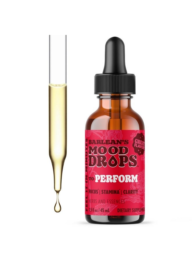 Barlean's Mood Booster Supplement, Perform L Theanine and Shilajit Liquid Drop Supplements for Men and Women, Adaptogen Herbs Drops, 1.5 oz - Image 1