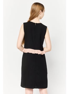 Harmont & Blaine Women Plain Mini Dress, Black  - Image 4