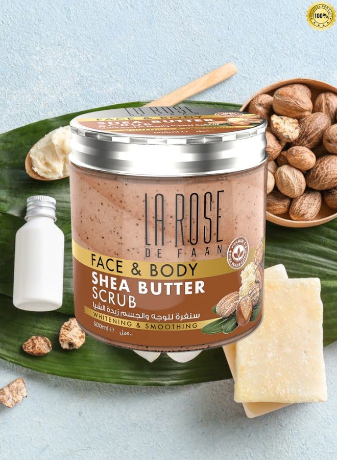 La Rose de Versailles 9 Pieces La Rose Face And Body Shea Butter Scrub 500ML - Image 2