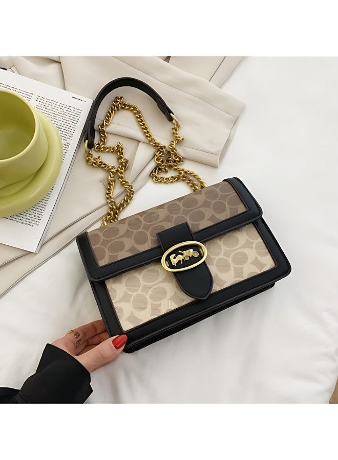 Women's Fashion Retro Shoulder Bag, Ladies Large Capacity Crossbody Bag Sling Bag Side Bag Carry Bag, PU Leather Handbag Tote Bags Clutch Bag Satchel Bag for Daily Commuter/Banquet/Party/Campus  - Image 1