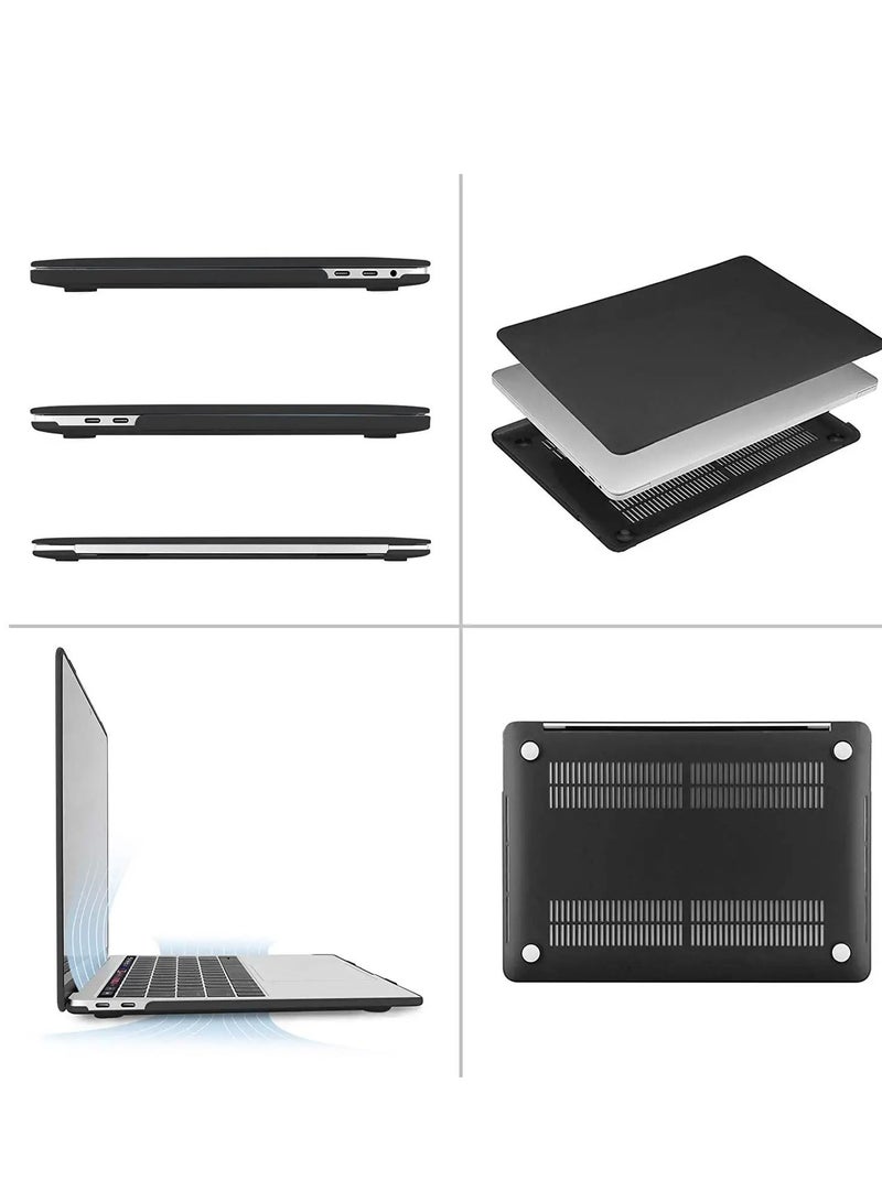 Rubberized Hard Case for MacBook Pro 13 Inch A2338(M2 M1) A2251 A2289 A2159 A1989 A1706 A1708 , Snap On Hard Shell Case Cover for MacBook Pro 13 2016--2022 Release with/Without Touch Bar, Black  - Image 5